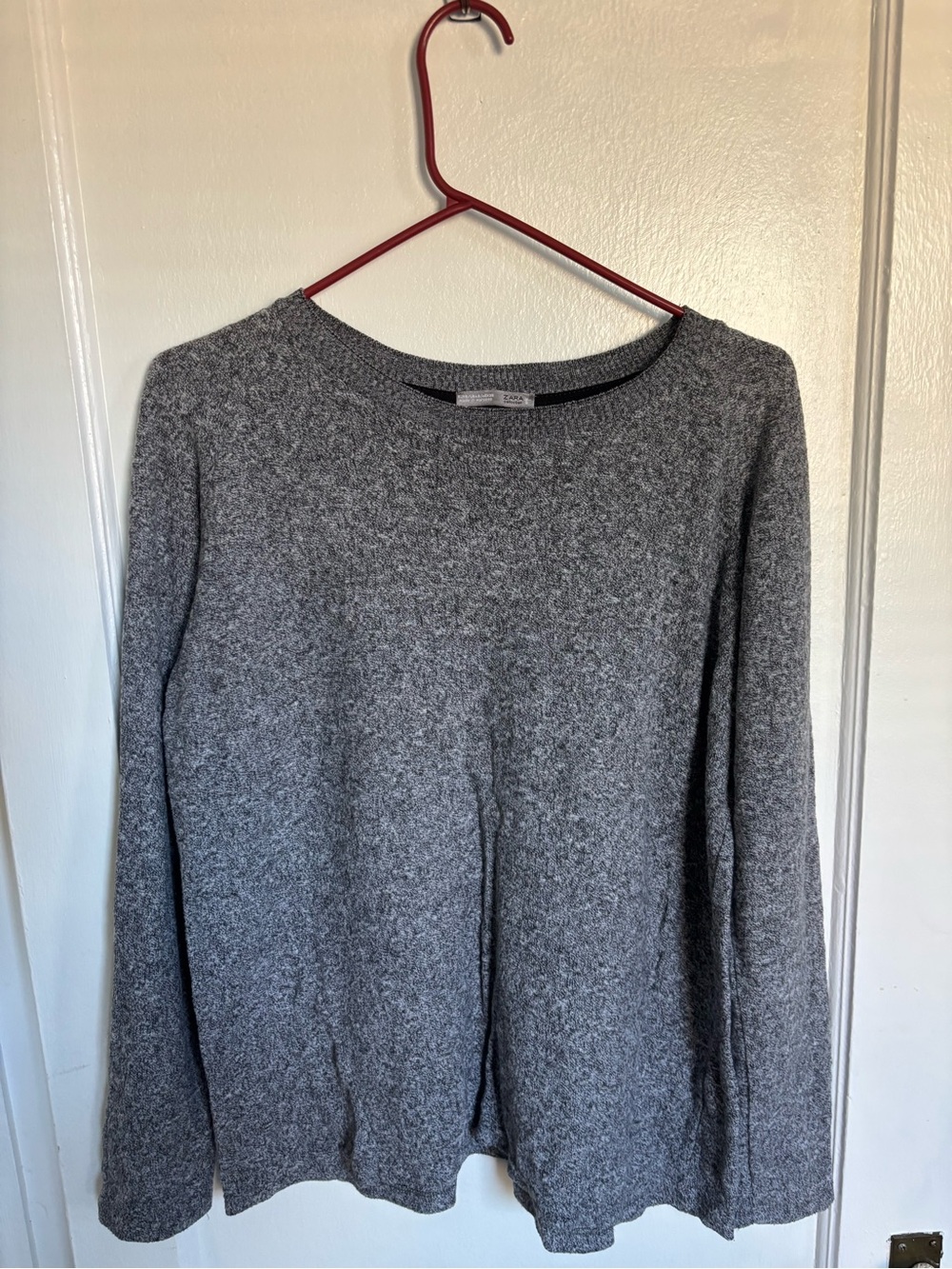 Zara Heather Gray Crewneck Sweater